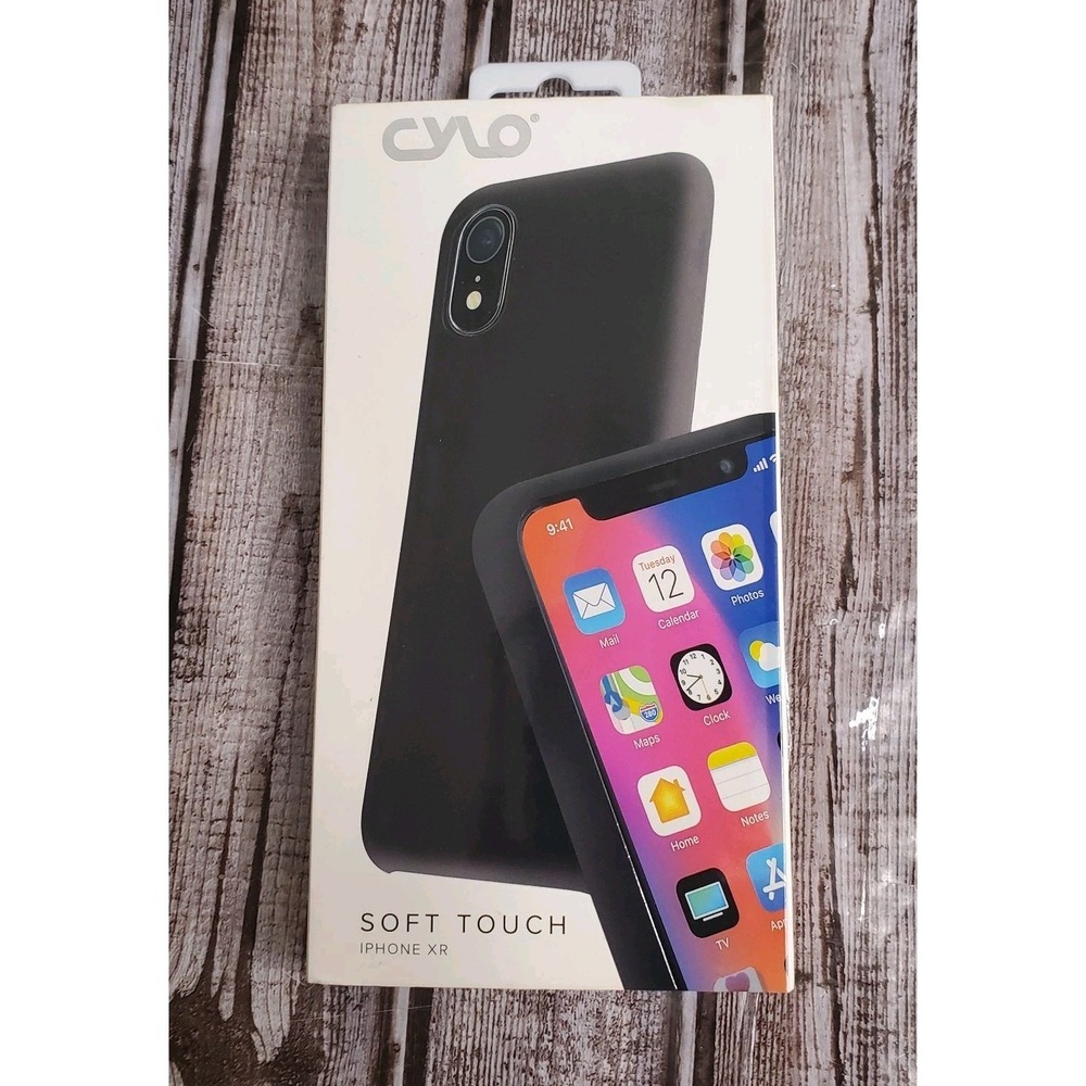 CYLO Soft Touch Silicone Case for iPhone XR Black